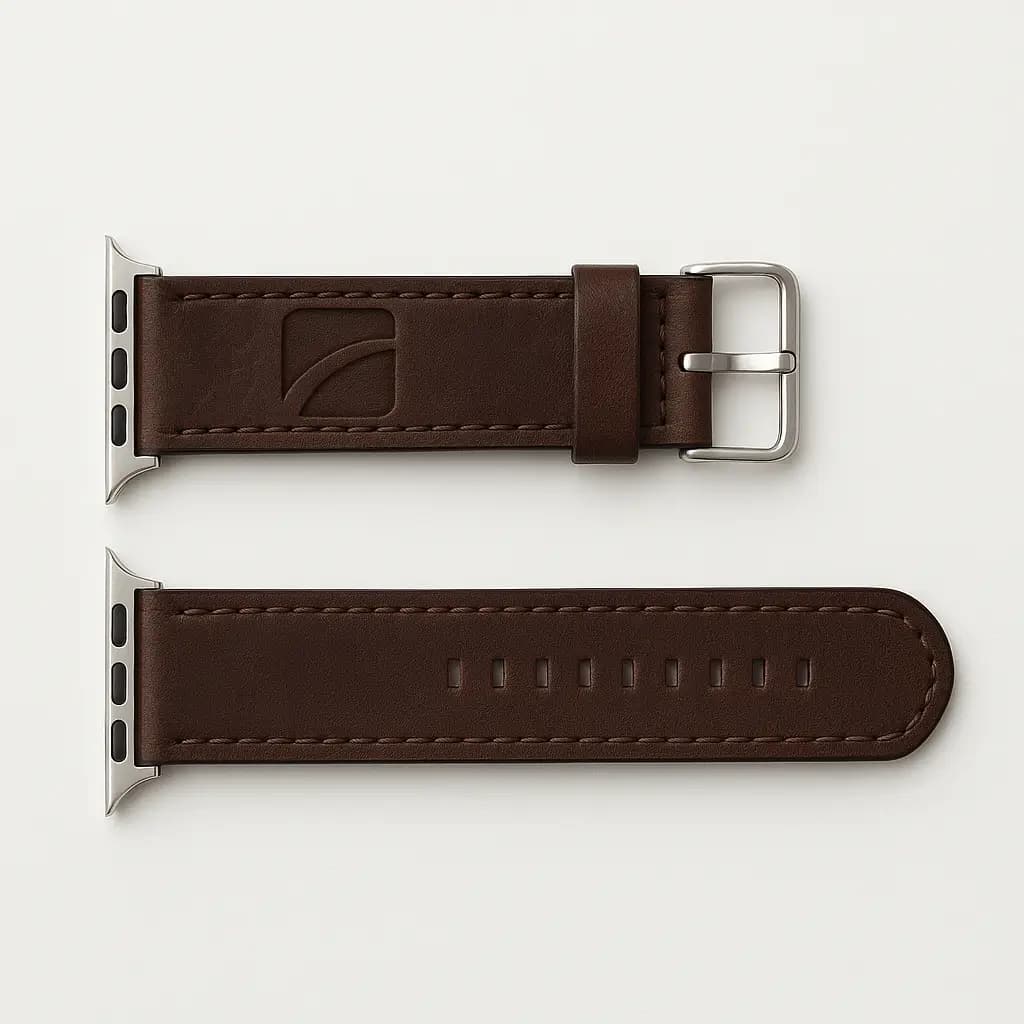 سوار ساعة أبل جلد - بني داكن