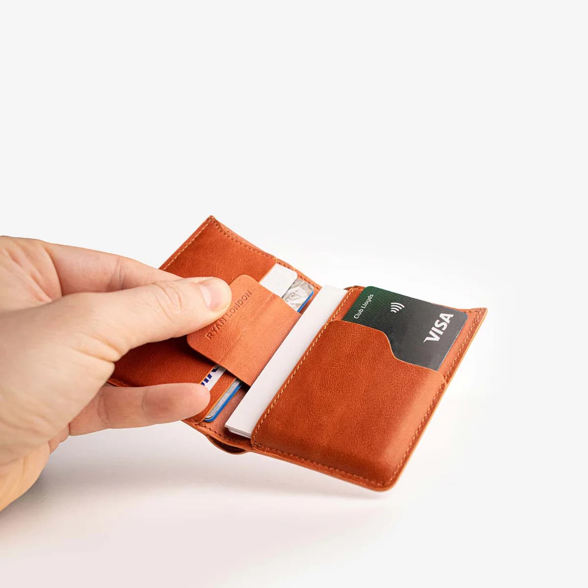 محفظة رفيعة - بني - Image 3